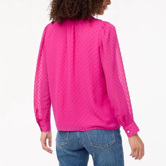 J Crew pink button up blouse - Picture 2 of 4